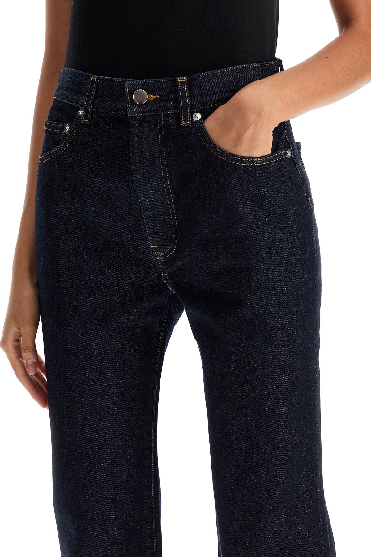 Loulou Studio organic cotton tapered jeans image 3