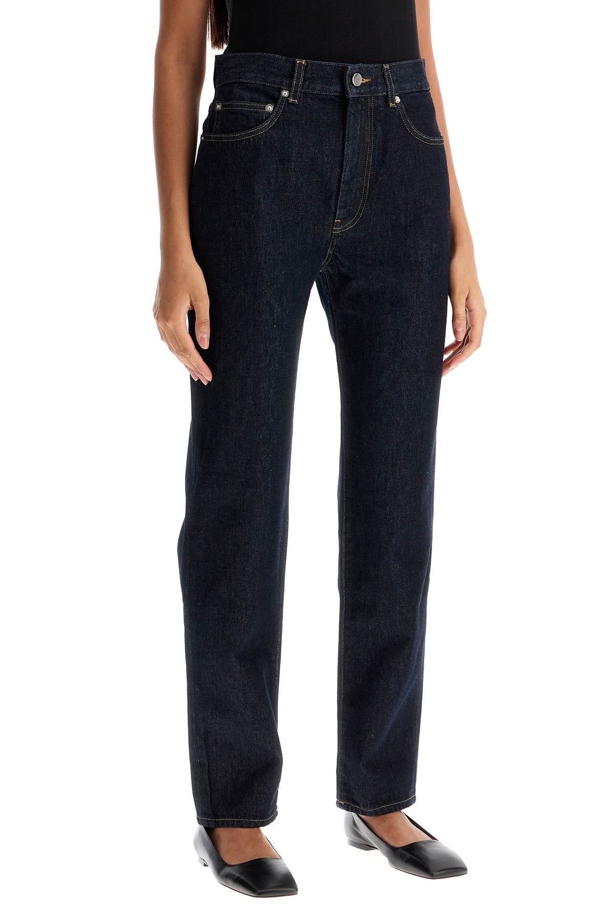 Loulou Studio organic cotton tapered jeans image 1