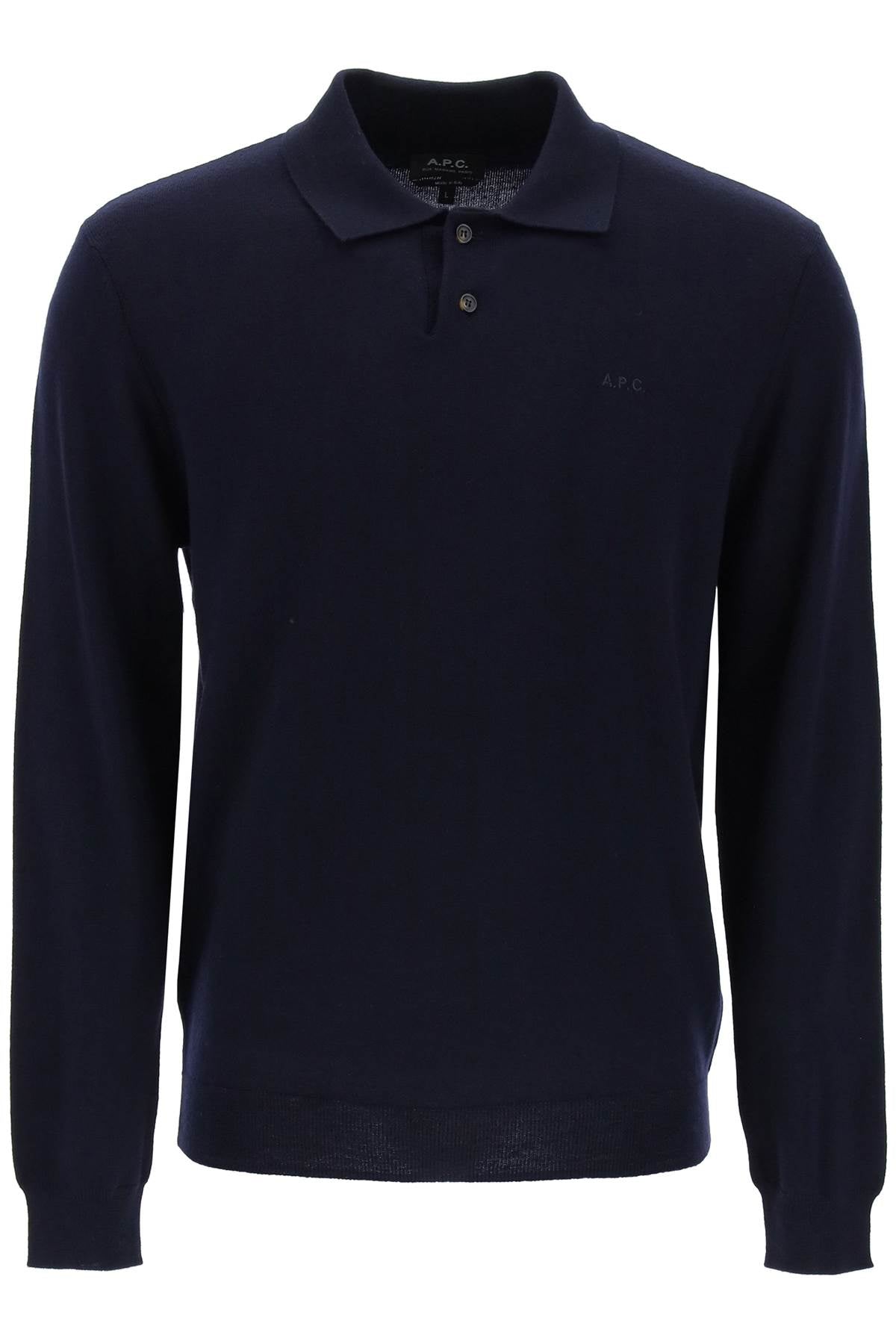 A.P.C. jacob wool pullover polo sweater image 0