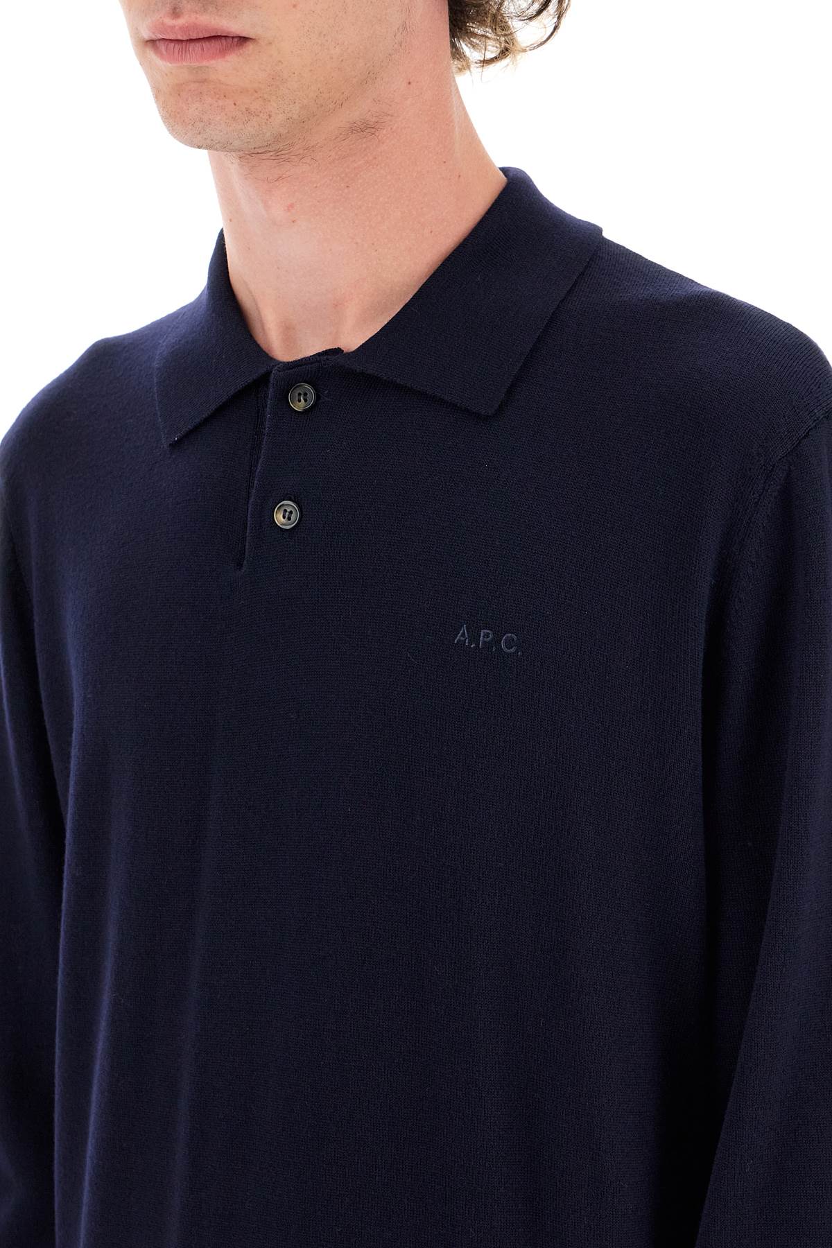 A.P.C. jacob wool pullover polo sweater image 3