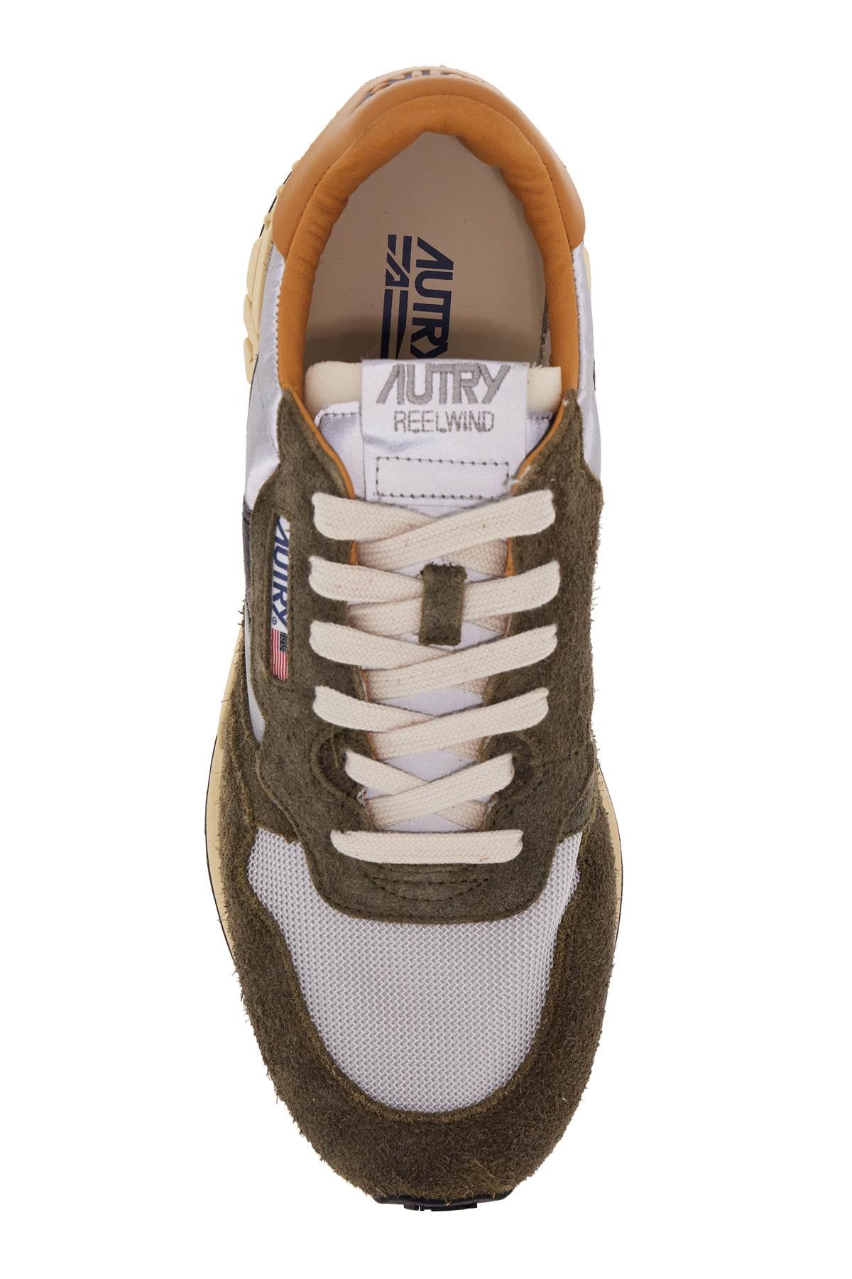 Autry Low-Cut Reelwind Suede and Nylon Sneakers image 1