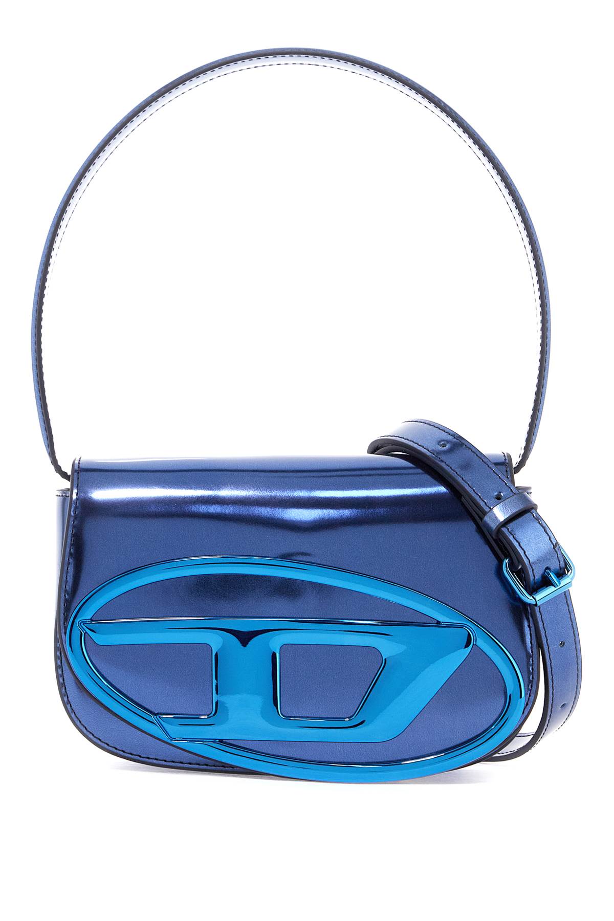 Diesel 1dr metallic leather shoulder bag image 0