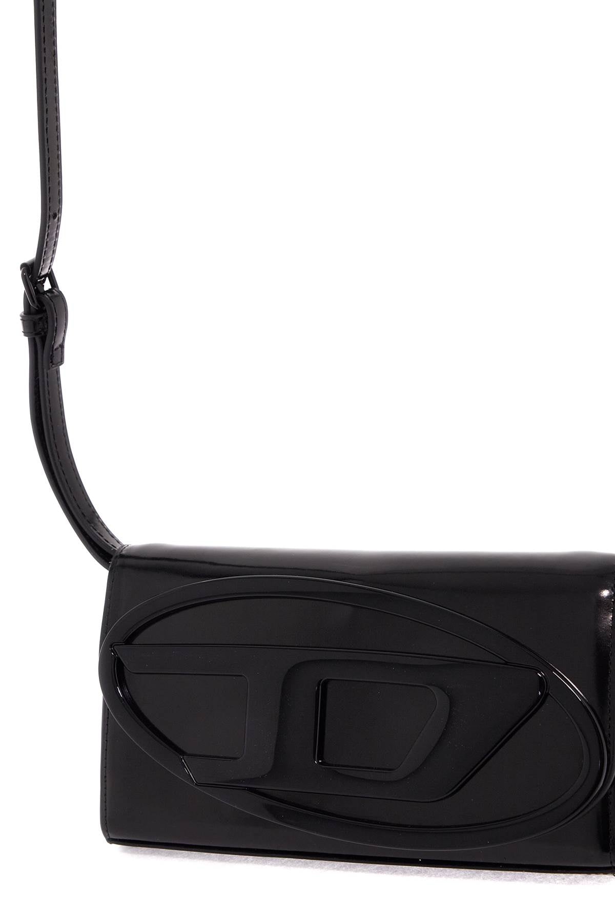 Diesel Mini Crossbody Bag: Glossy Leather, Oval D Plaque image 2