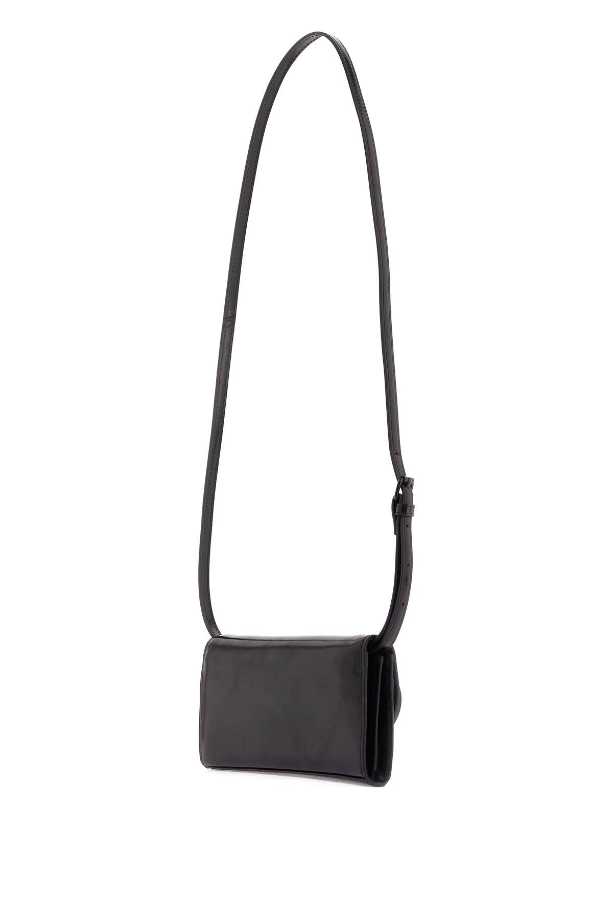 Diesel Mini Crossbody Bag: Glossy Leather, Oval D Plaque image 1