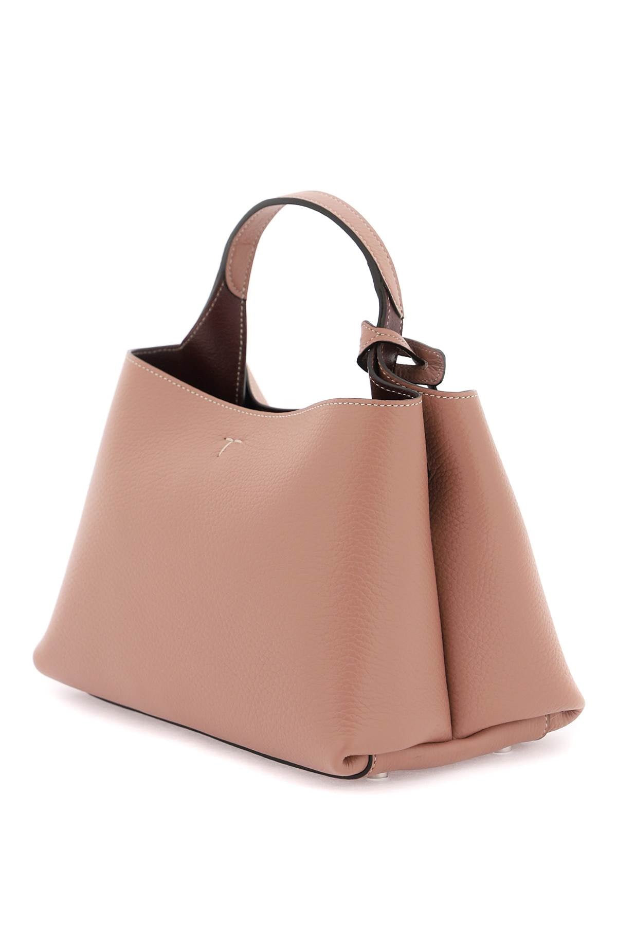 Tod'S Grained Leather Handbag with Timeless T Detail image 1