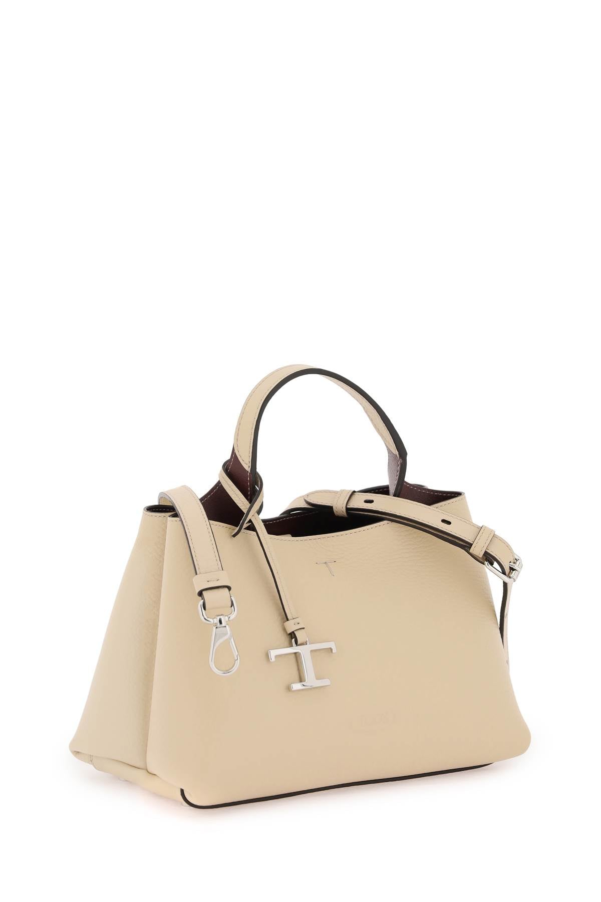 Tod'S Grained Leather Handbag with Detachable Strap image 2