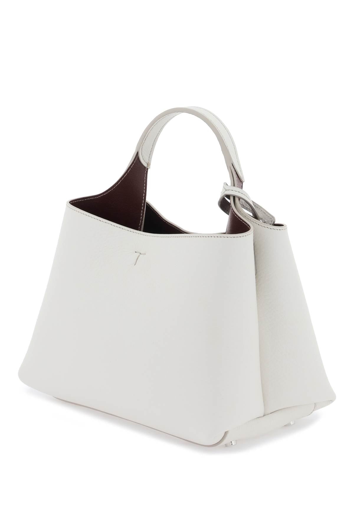 Tod'S Grained Leather Handbag with Timeless T Detail image 1