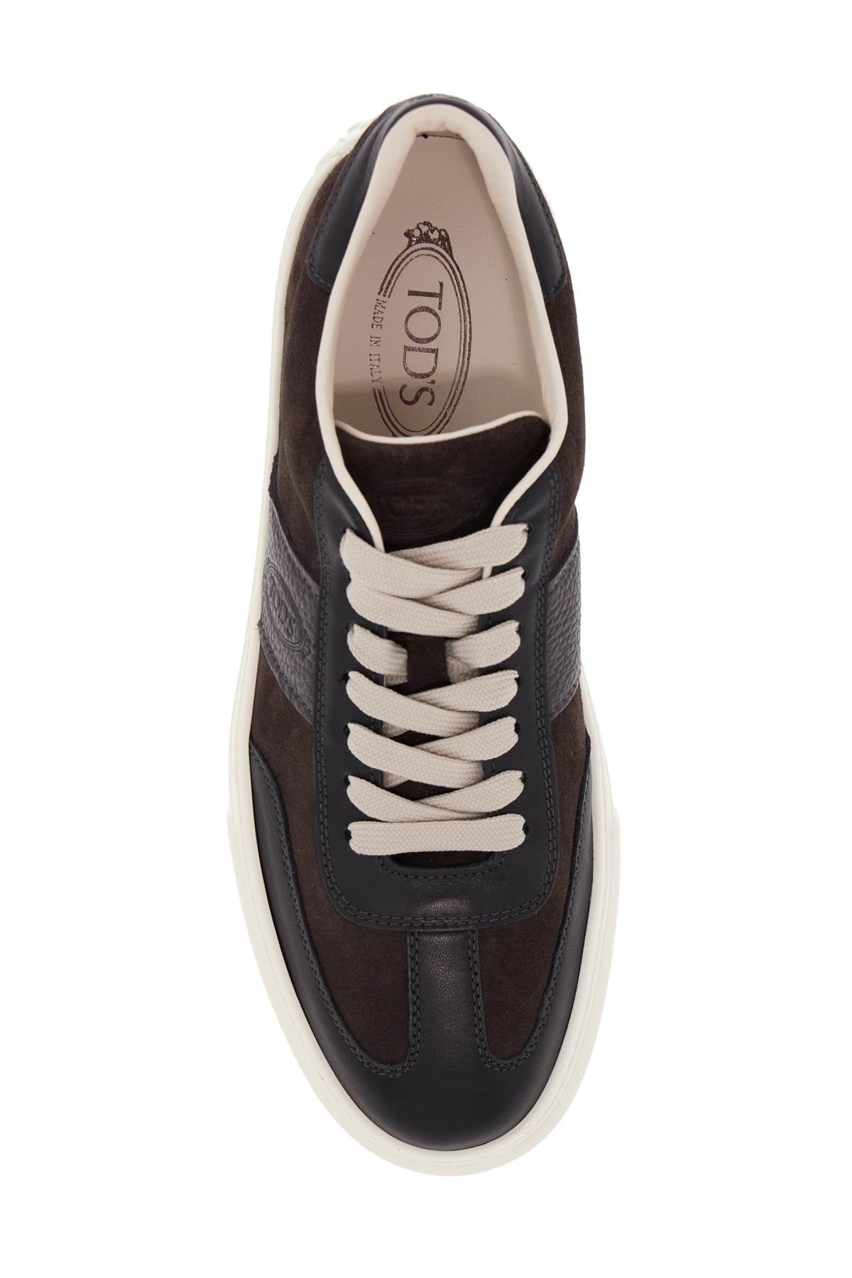 Tod's Suede Leather Sneakers with Hammered Inserts image 1