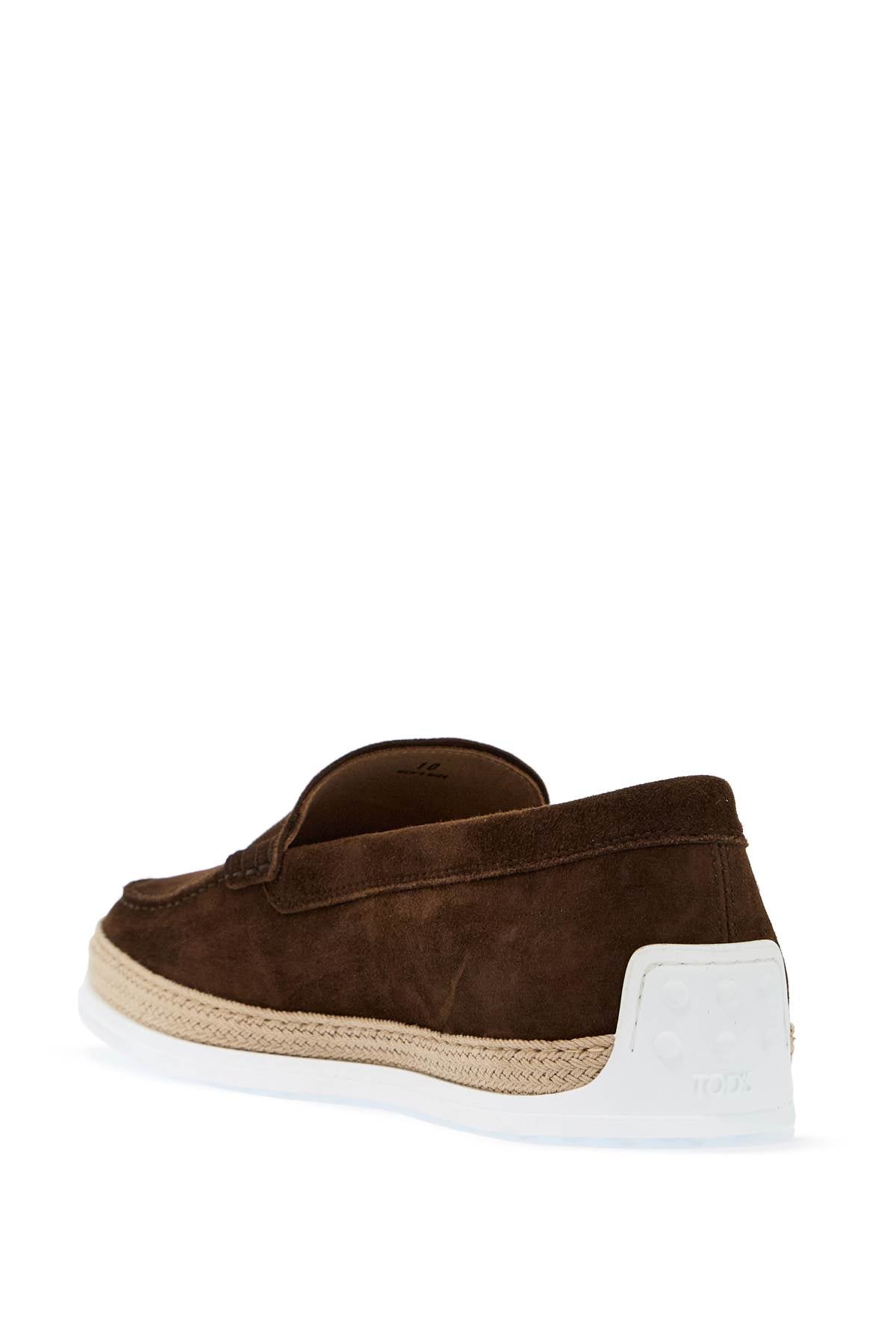 Tod'S suede slip-on with rafia insert image 2