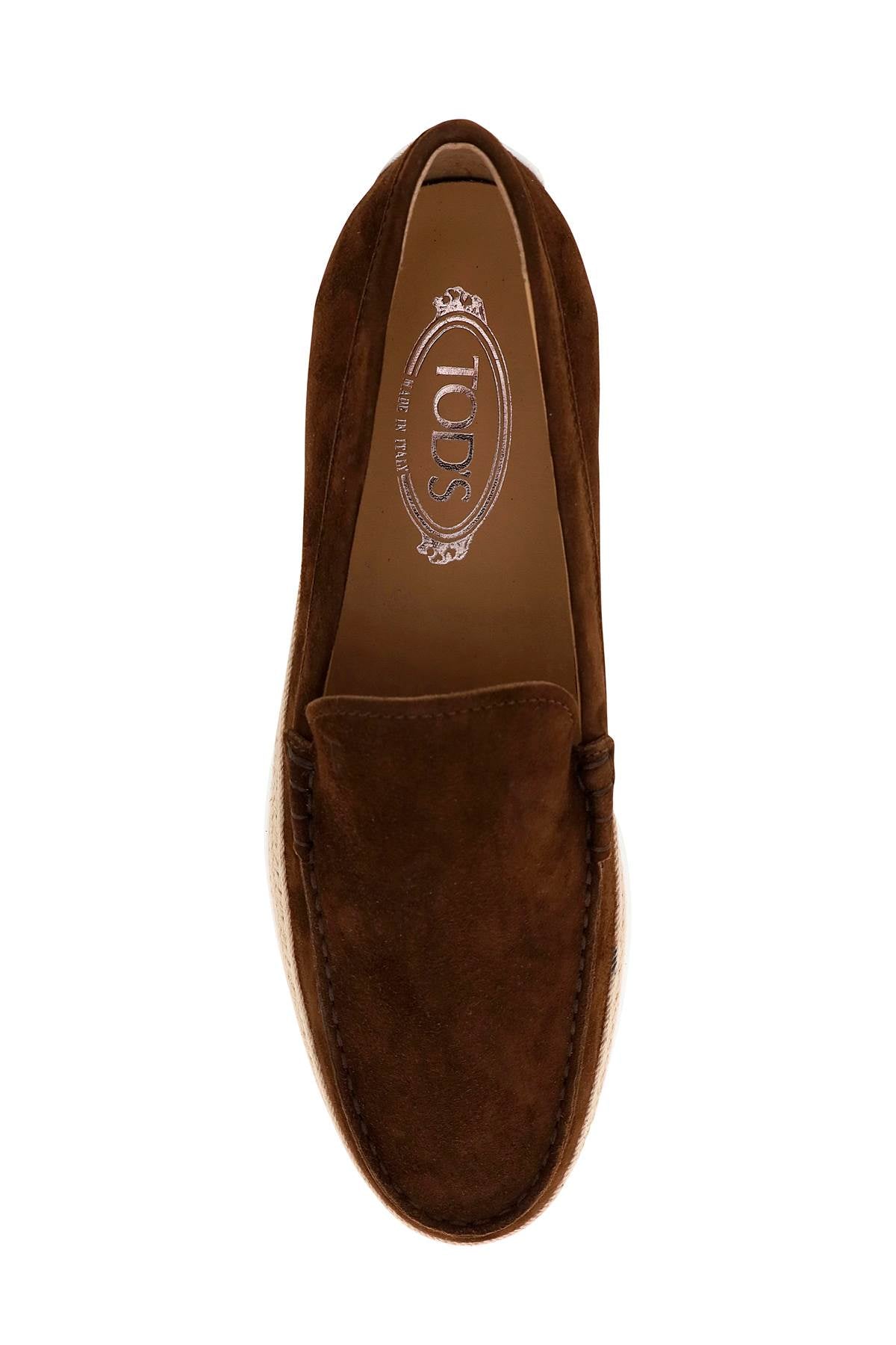 Tod'S suede slip-on with rafia insert image 1