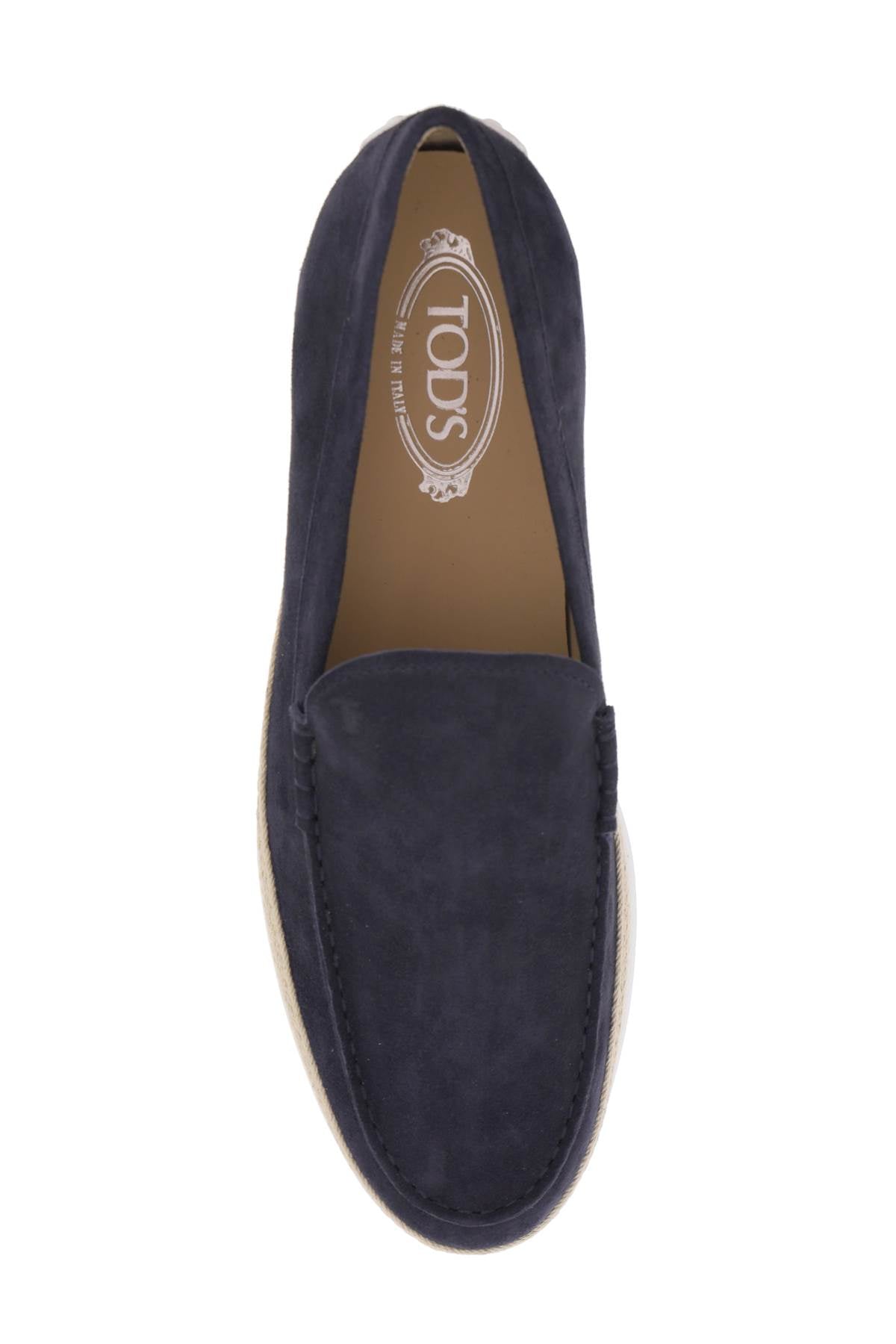 Tod'S suede slip-on with rafia insert image 1