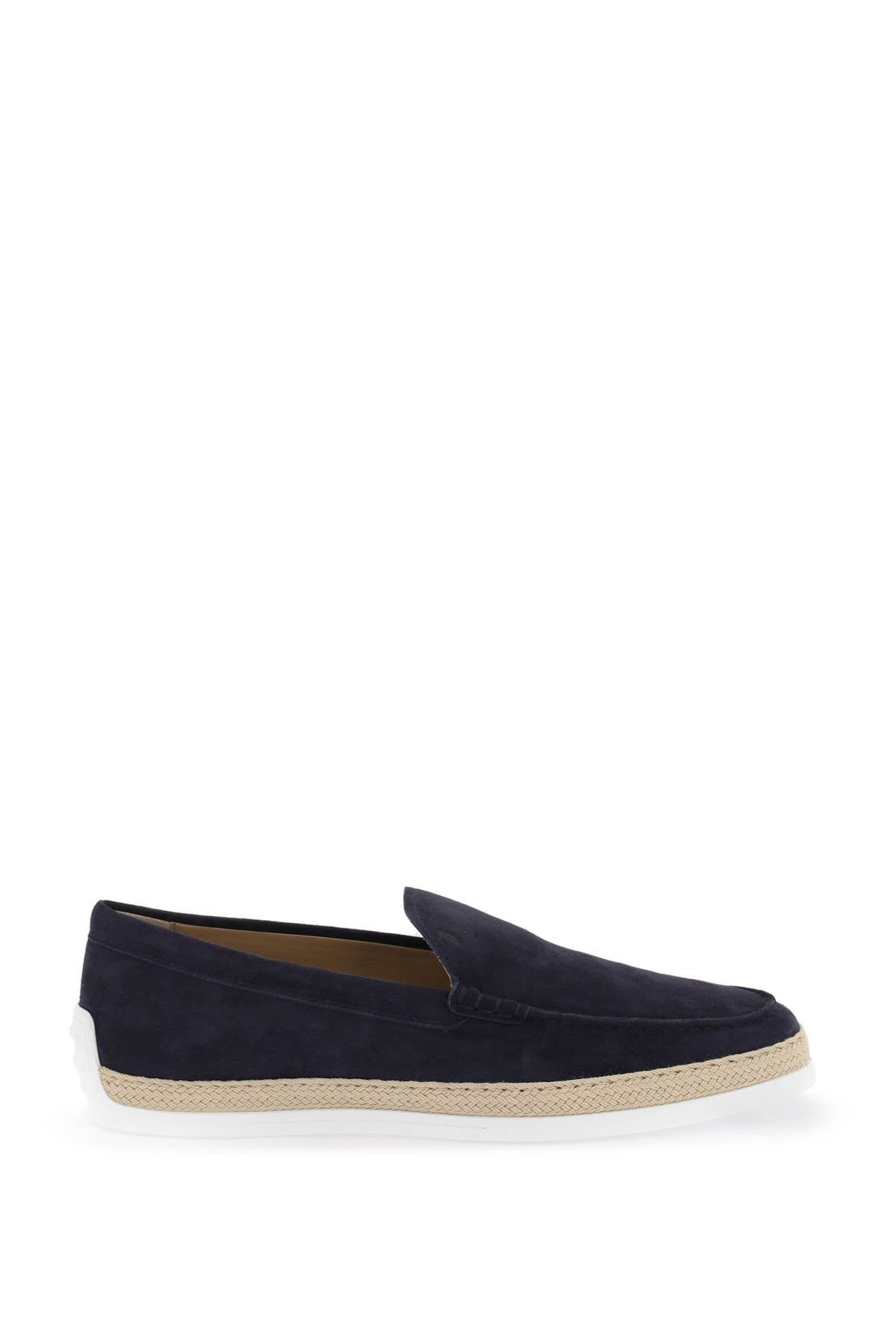 Tod'S suede slip-on with rafia insert image 0