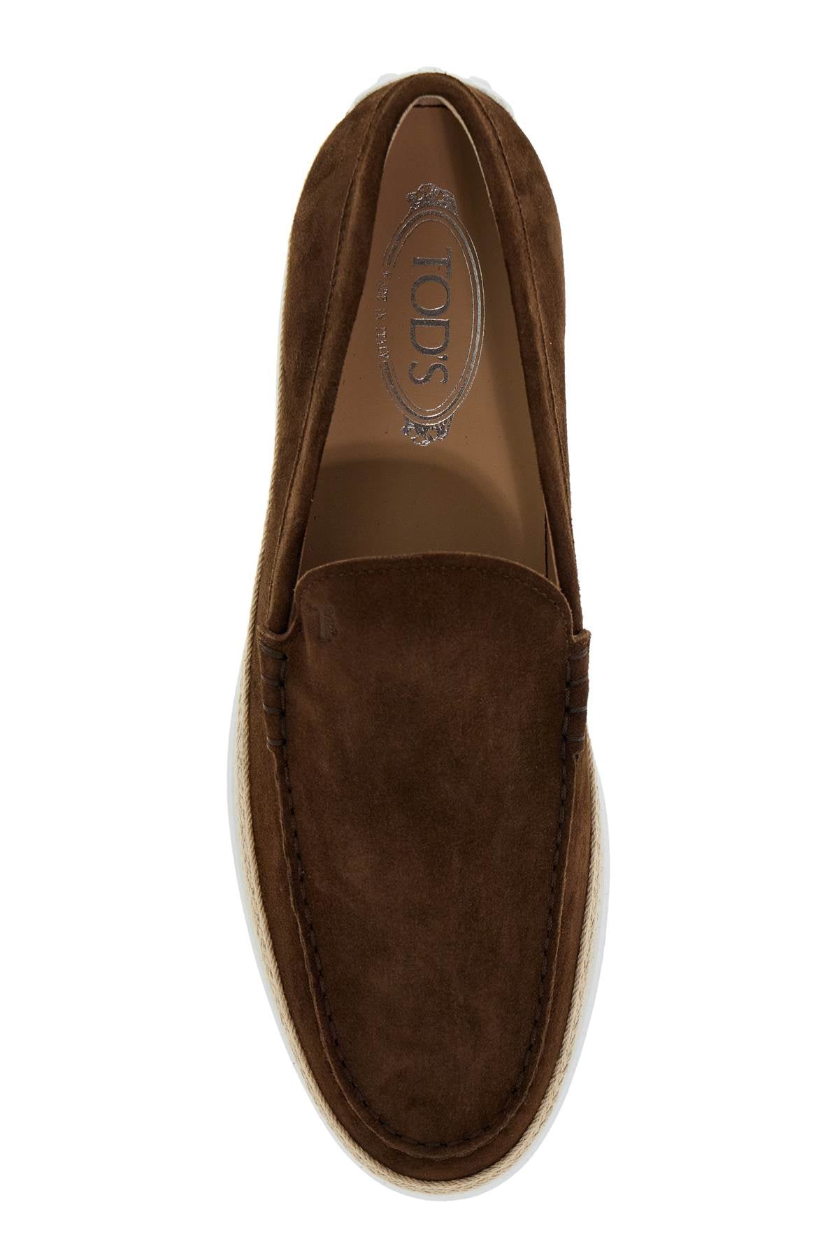 Tod'S suede slip-on with rafia insert image 1