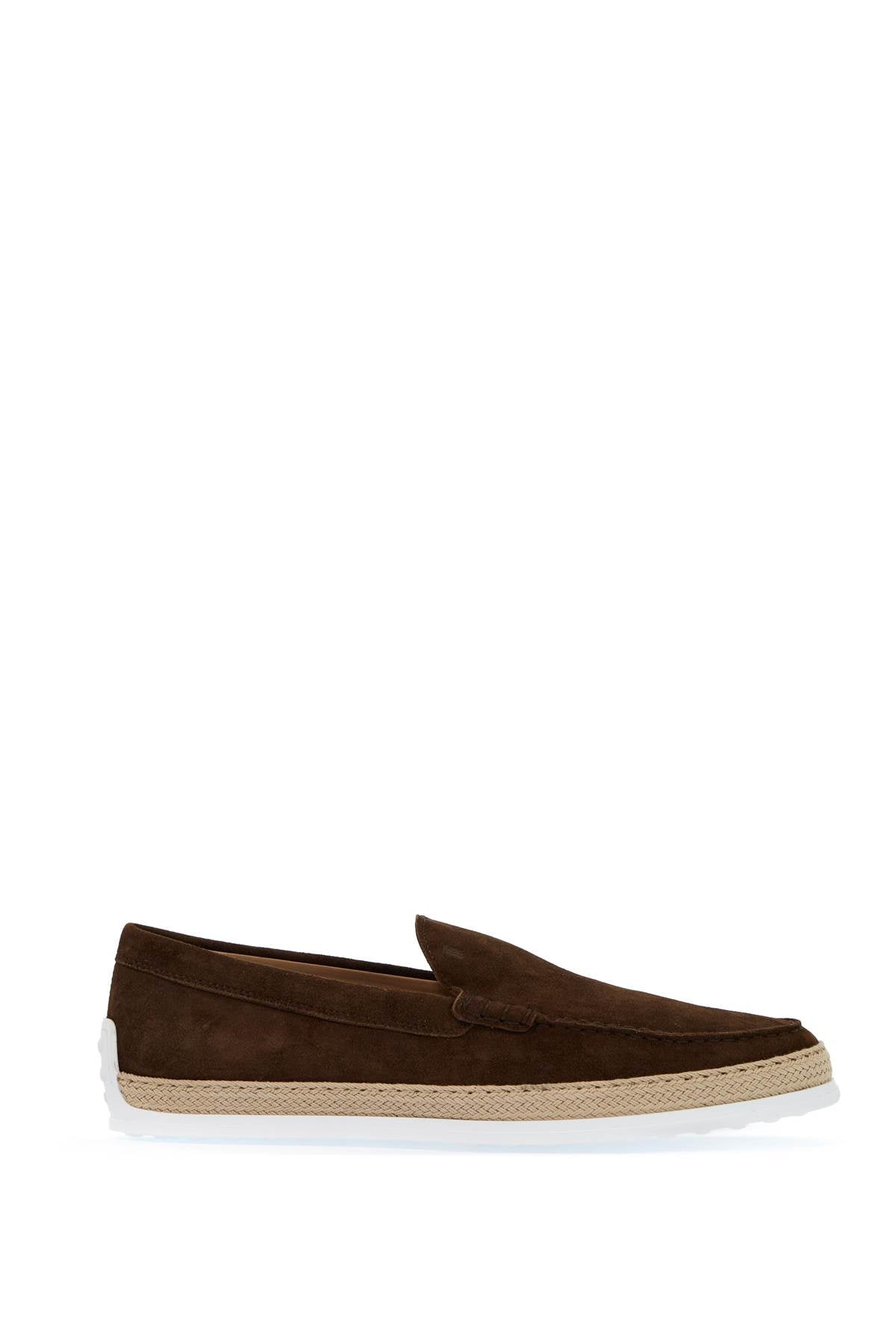 Tod'S suede slip-on with rafia insert image 0