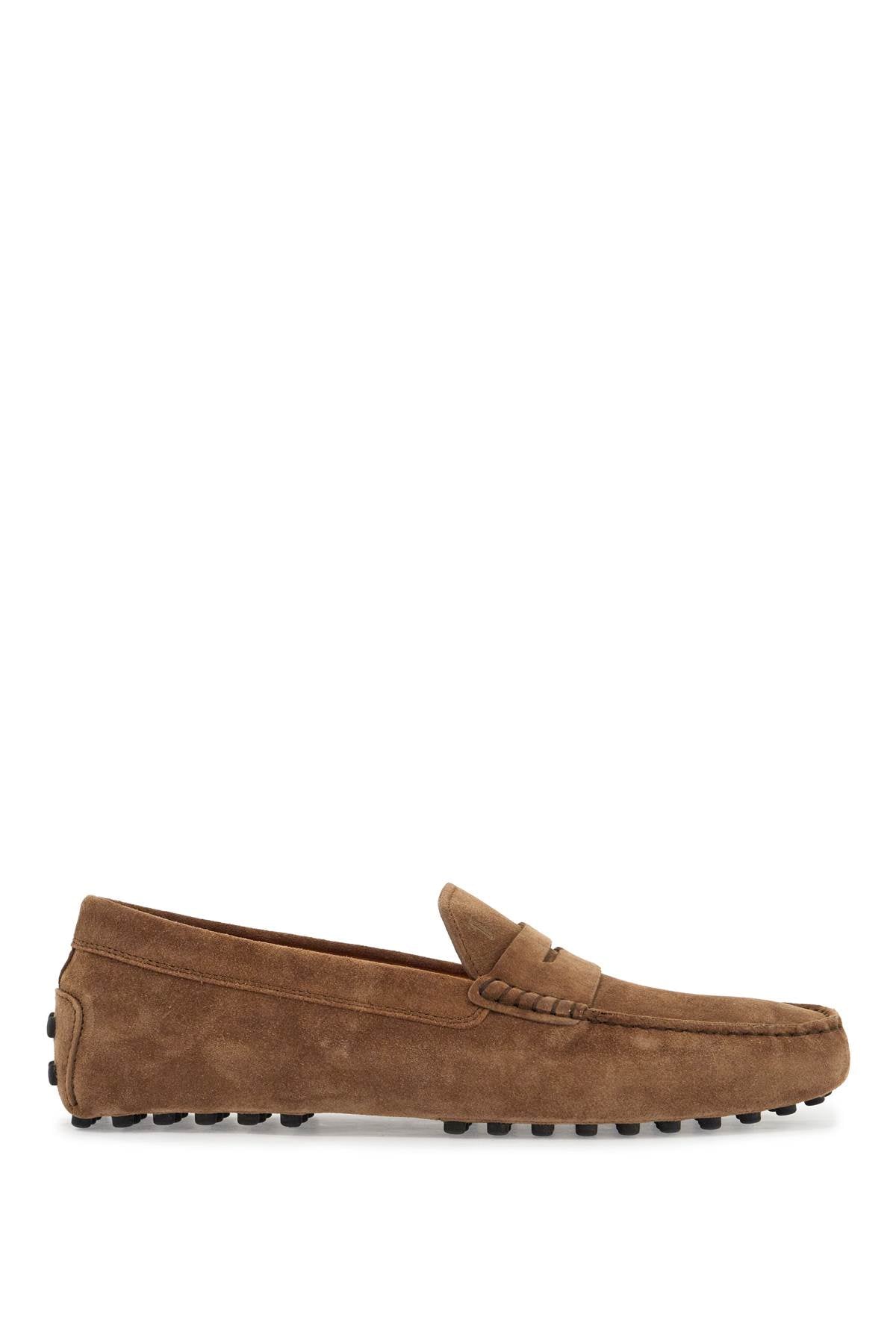 Tod'S light walnut leather driving moccasin image 0