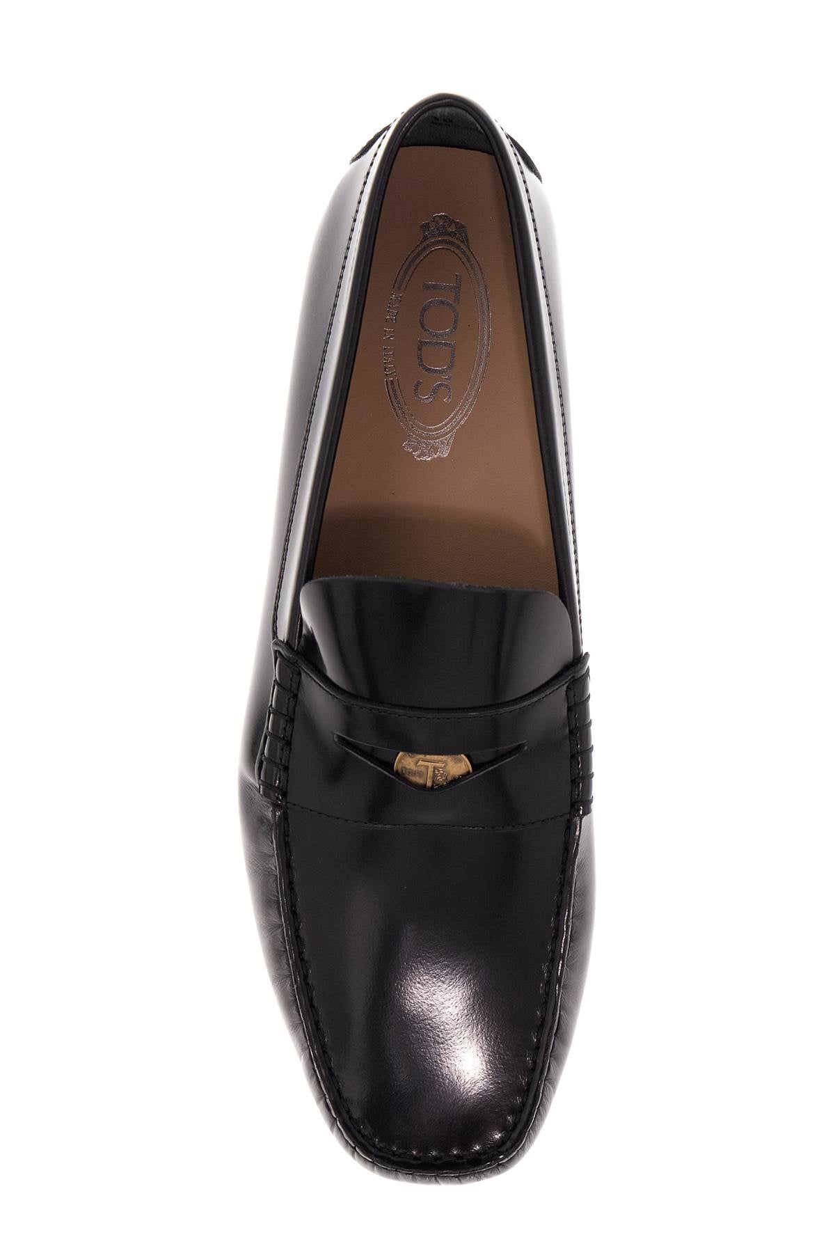 Tod'S brushed leather loafers with penny detail image 1