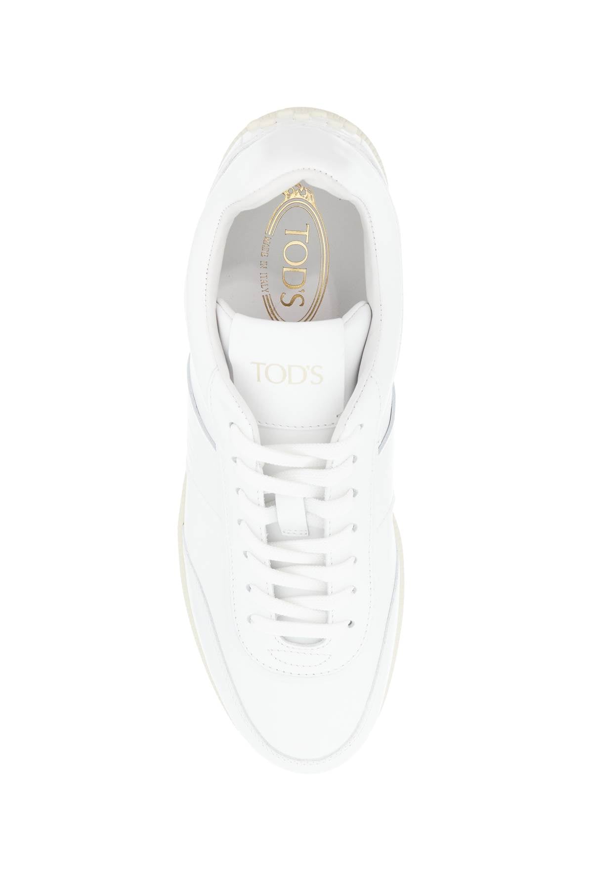 Tod'S leather sneaker tabs with image 1