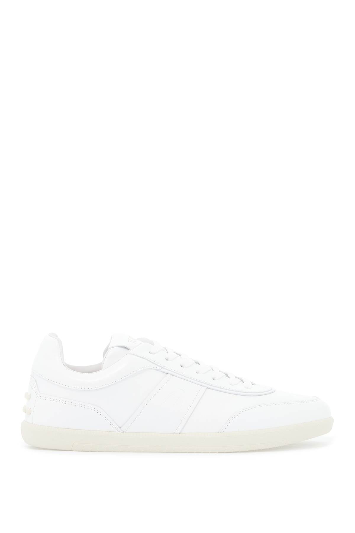 Tod'S leather sneaker tabs with image 0