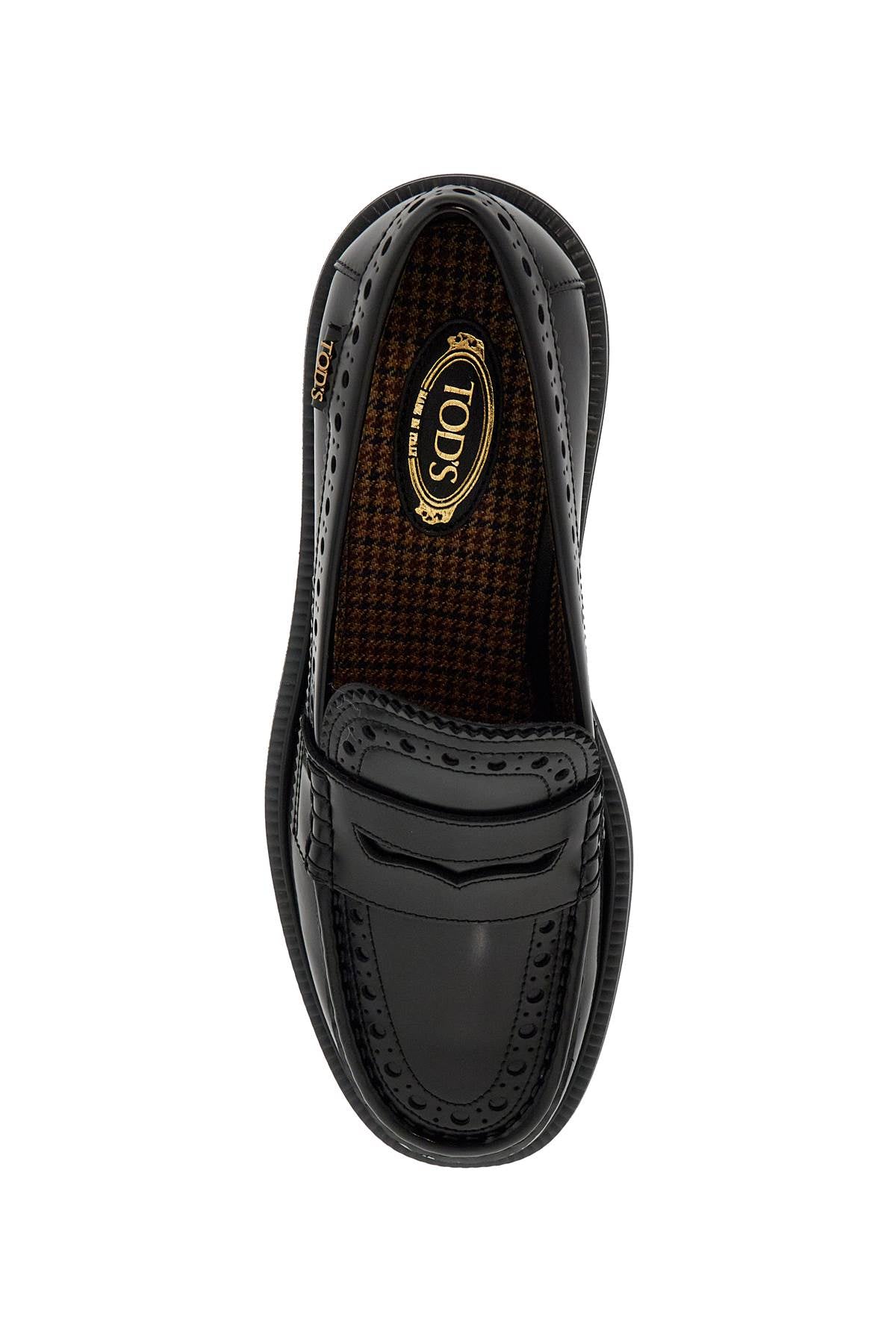 Tod's Men's Brushed Leather Brogue Loafers image 1