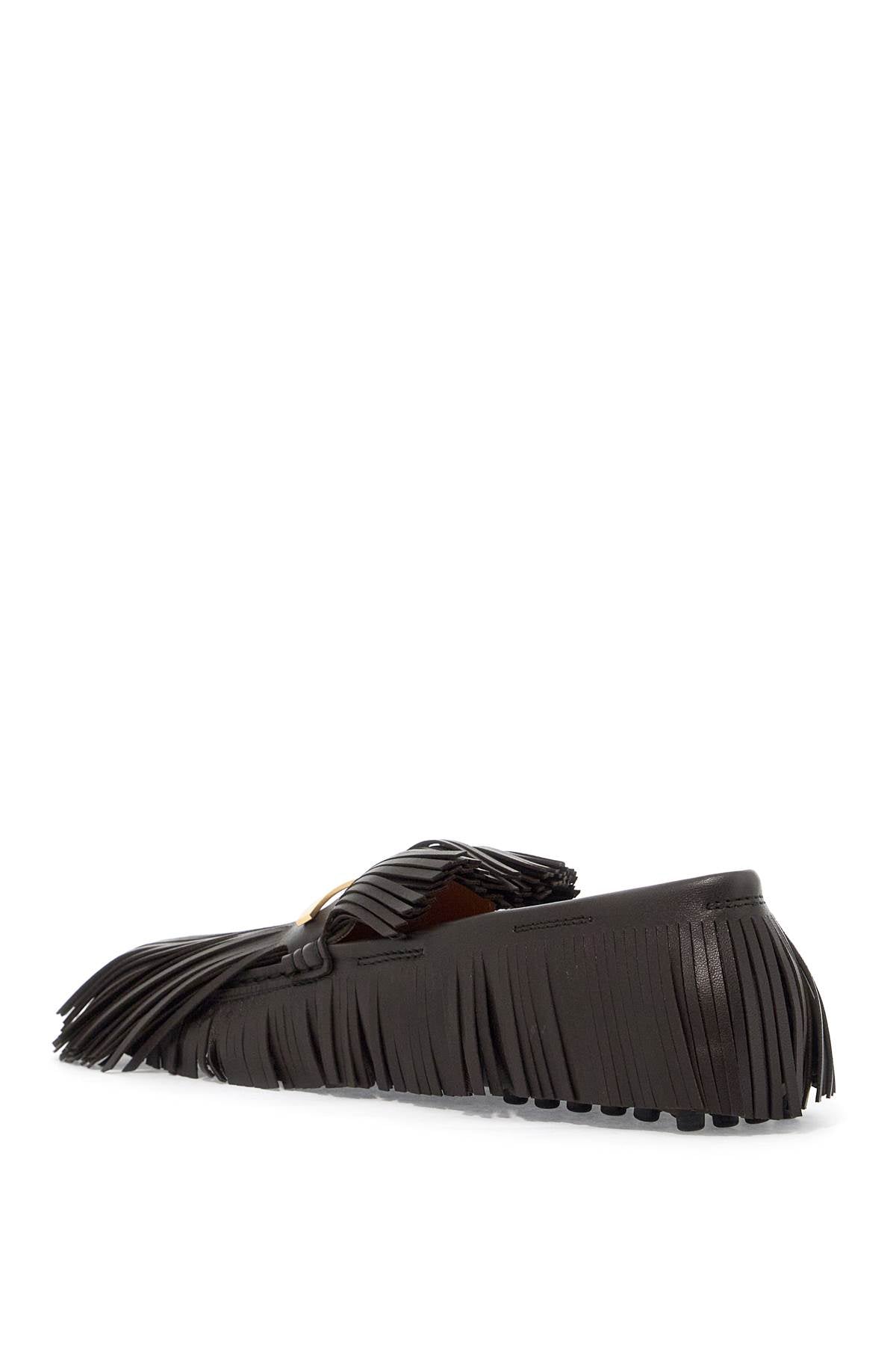 Tod's Yorky Fringe Leather Loafers image 2