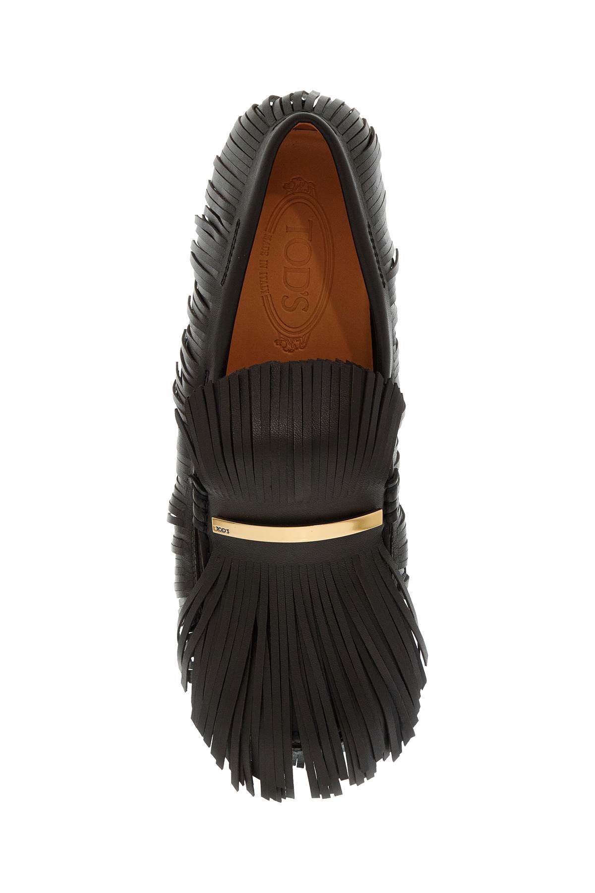 Tod's Yorky Fringe Leather Loafers image 1