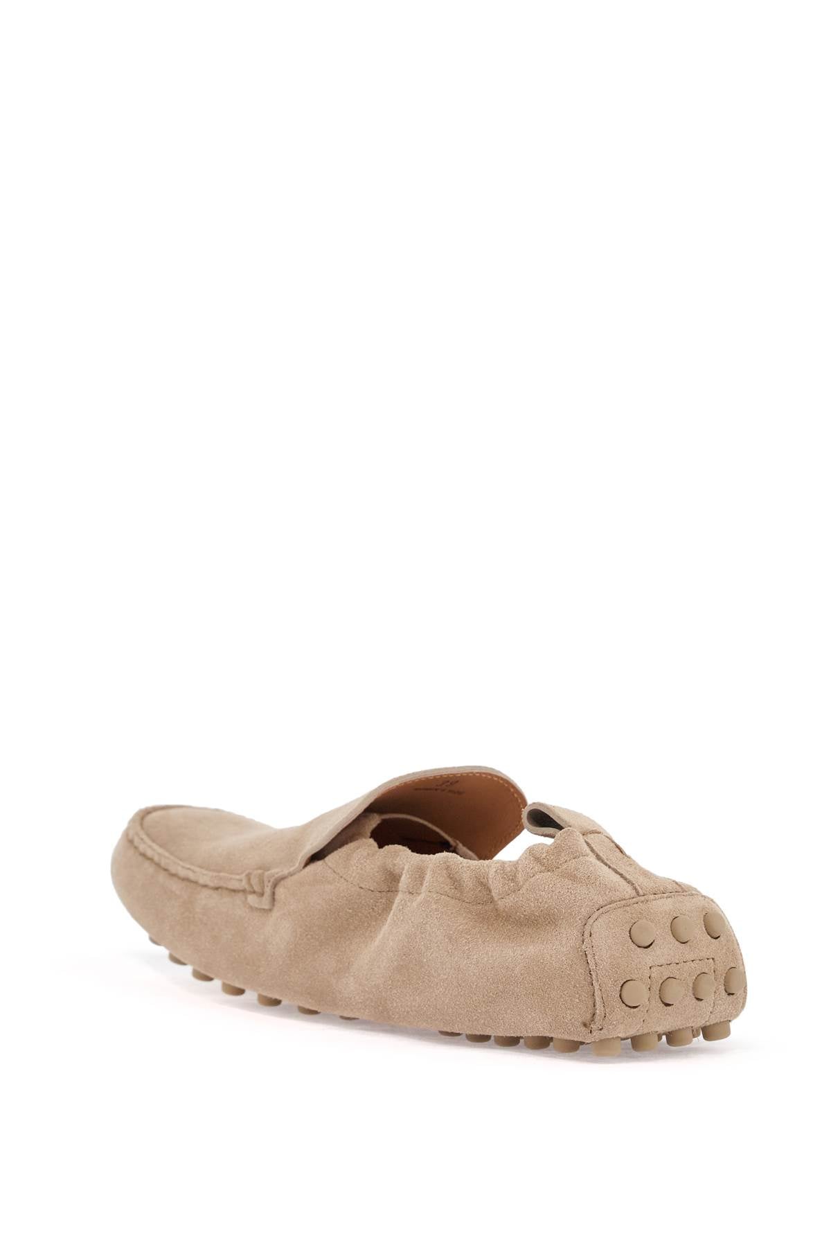 Tod'S gathered leather slippers in cord color image 2