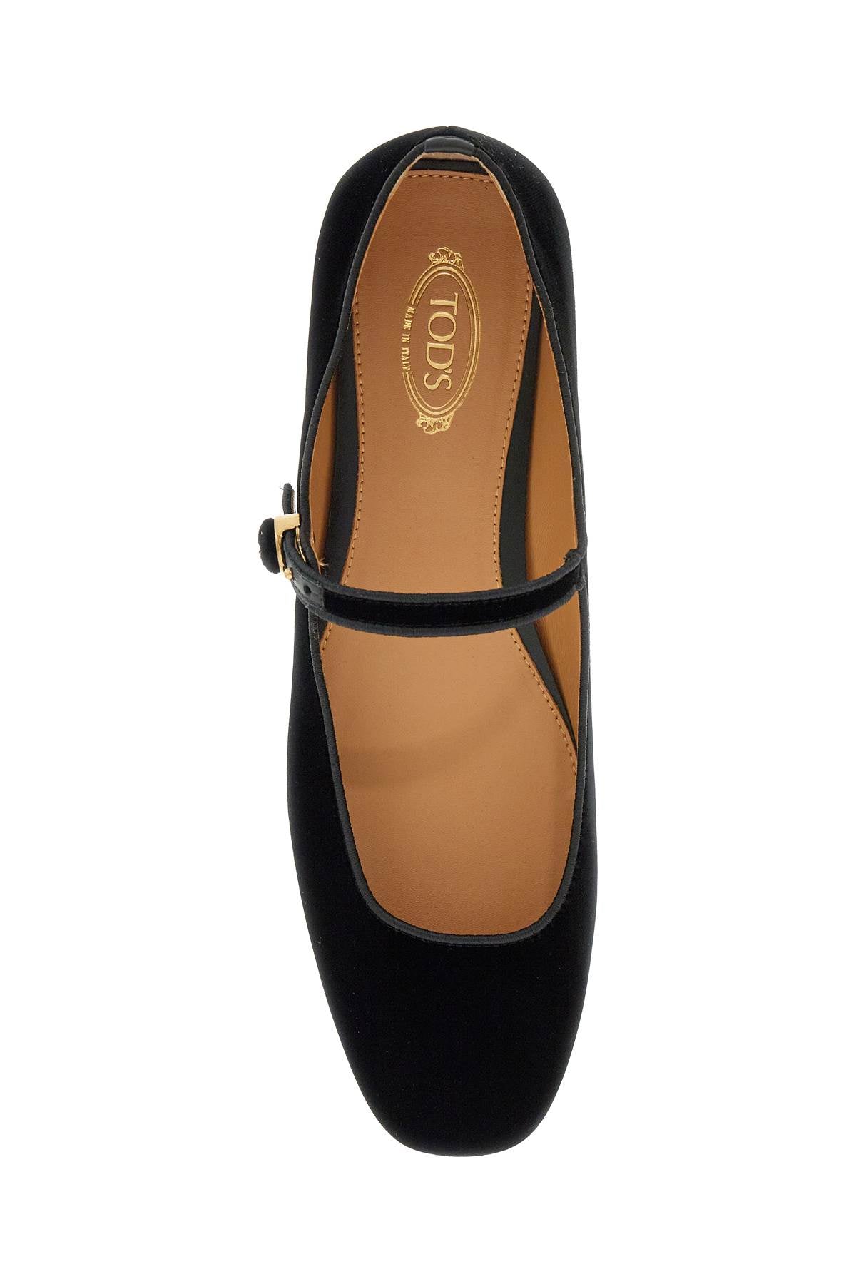 Tod'S velvet ballet flats for image 1