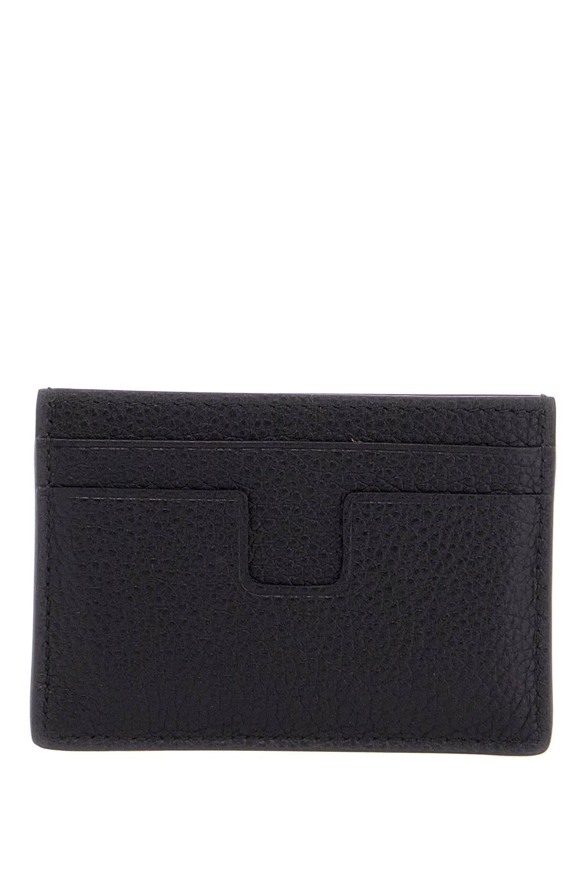 Tom Ford minimalist black calfskin credit card holder image 1