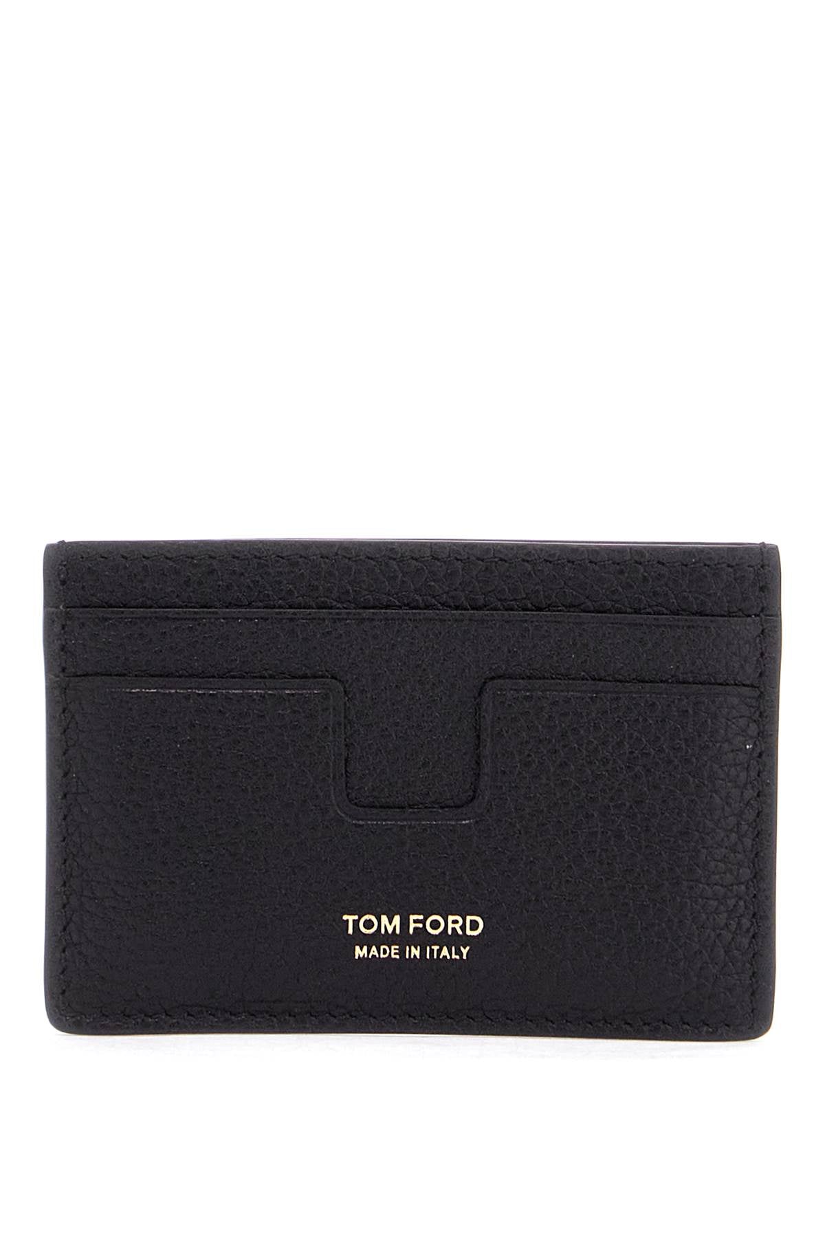 Tom Ford minimalist black calfskin credit card holder image 0