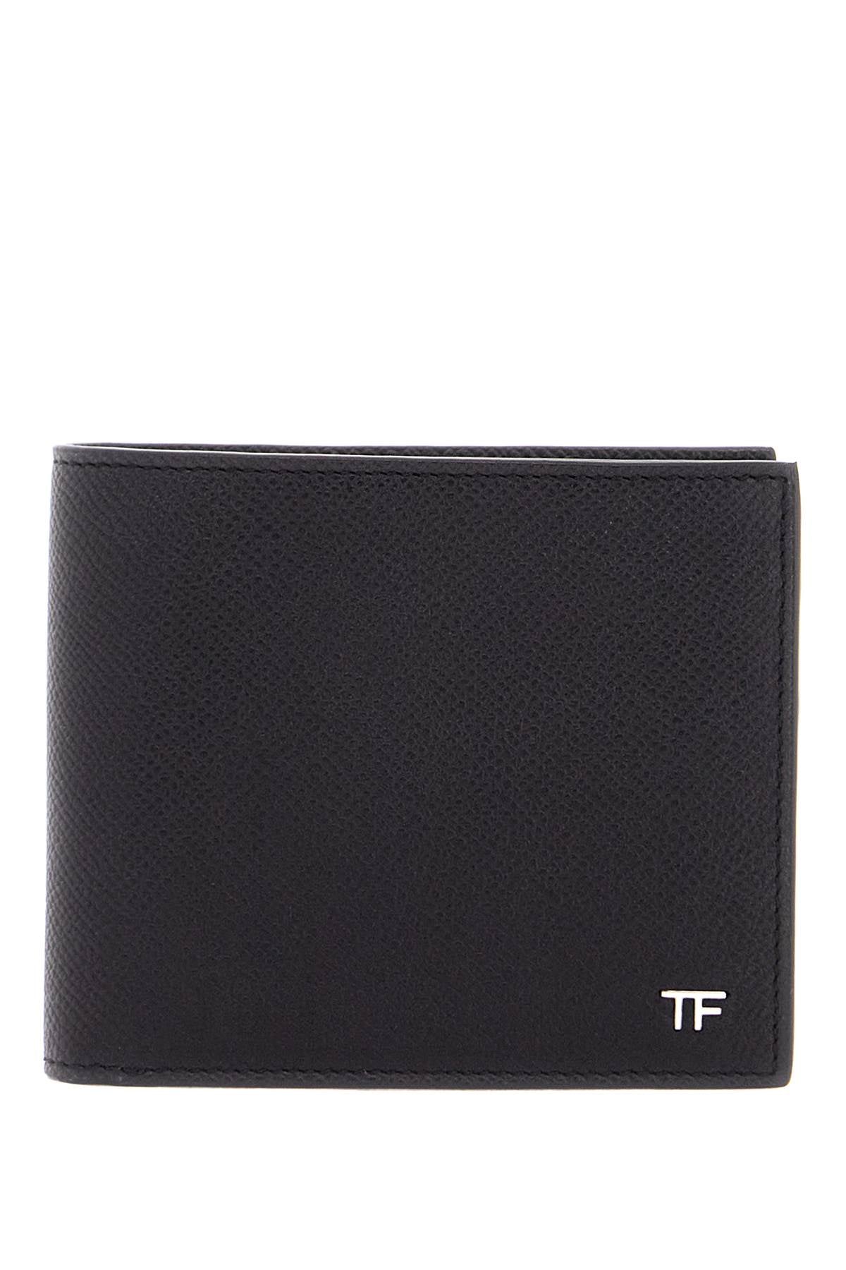 Tom Ford compact foldable black calfskin wallet made in italy image 0